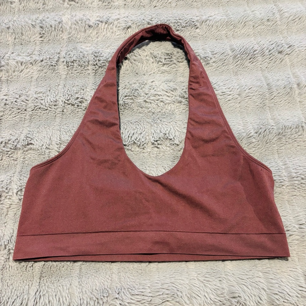 Free People Brown Halter Bralette